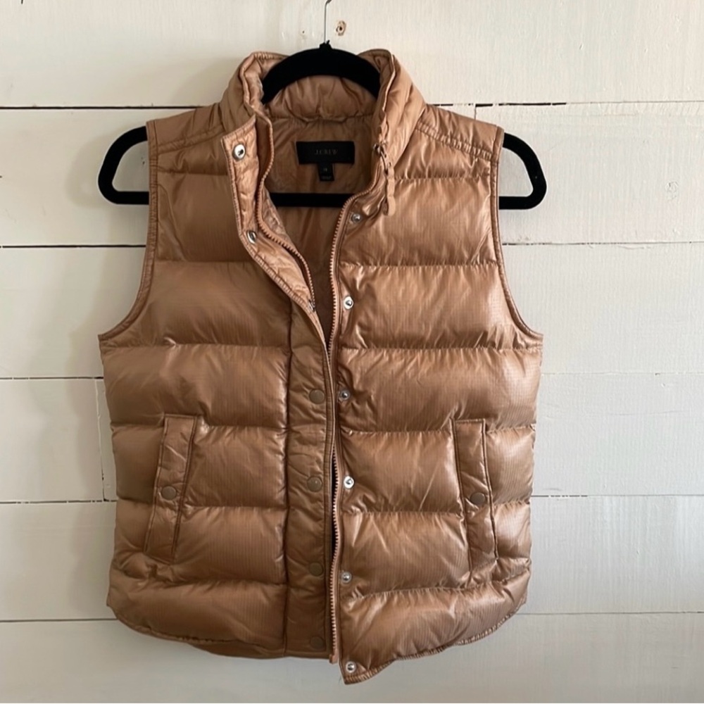 ⭐️REDUCED⭐️ NWOT ~ J. Crew Tan Quilted Puffer Vest